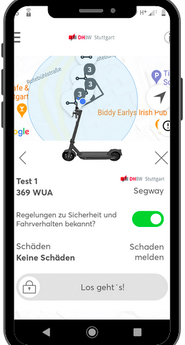 E-Scooter entsperren