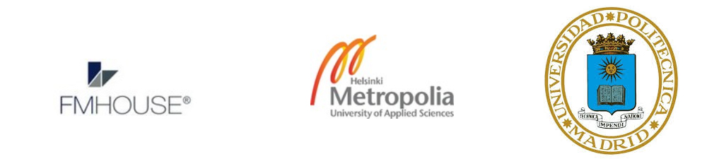 Logos FMHouse, Metropolia, UPM