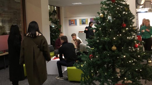 Weihnachtliche Verabschiedung der Incomings an der DHBW Stuttgart