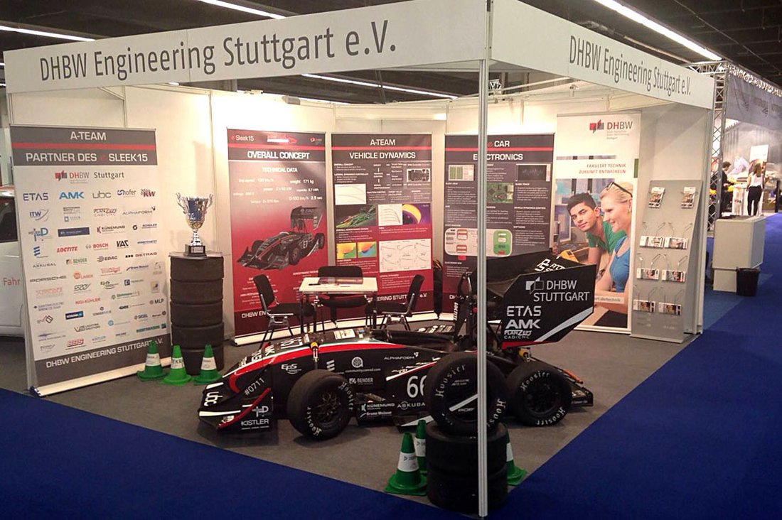 Stand des DHBW Engineering Teams auf der IAA 2015