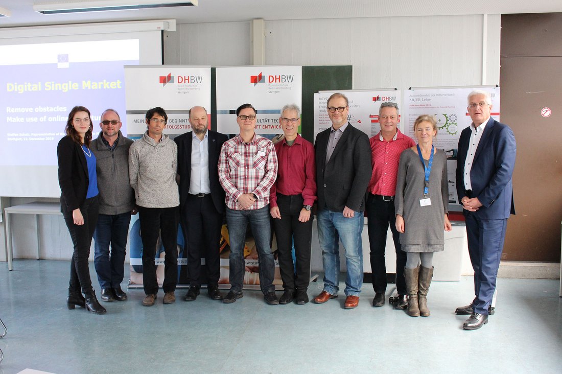 Die Konsortialpartner bei einem Meeting an der DHBW Stuttgart im Dezember 2019