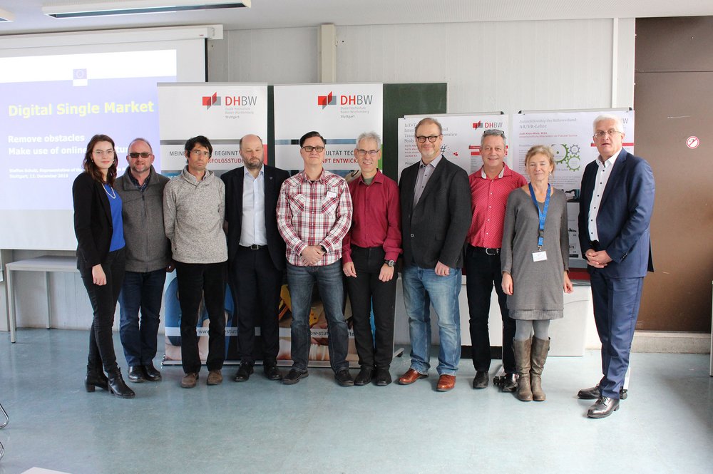 Die Konsortialpartner bei einem Meeting an der DHBW Stuttgart im Dezember 2019