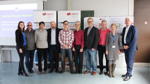 Die Konsortialpartner bei einem Meeting an der DHBW Stuttgart im Dezember 2019 Die Konsortialpartner bei einem Meeting an der DHBW Stuttgart im Dezember 2019