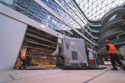 Neubau Technik - Anlieferung Laborgerät 9.3.2021