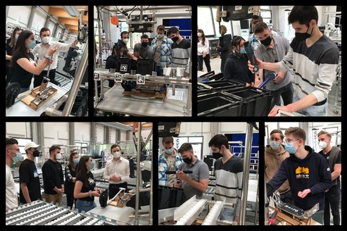 Exkursion zur Lernfabrik Werk150 im Studiengang Wirtschaftsingenieurwesen