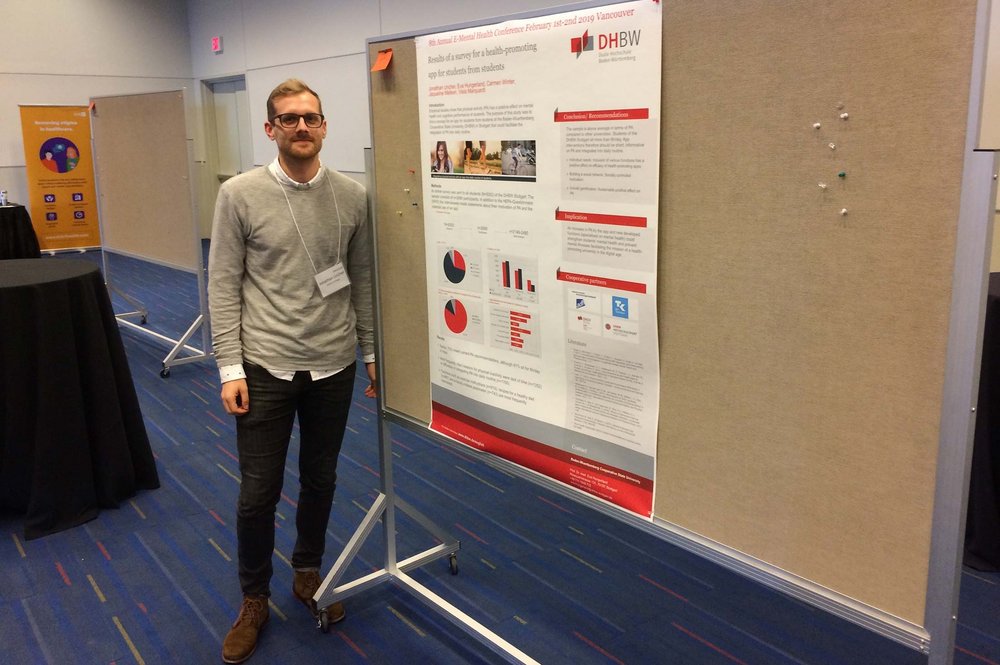 Jonathan Uricher auf der 8th Annual E-Mental Health Conference in Vancouver, Kanada.