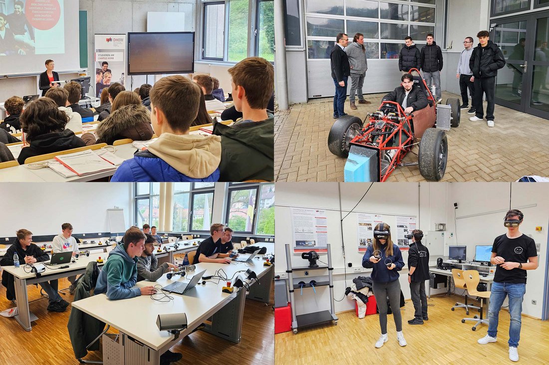 Impressionen des Schulbesuchs des TG Rottweil am Campus Horb der DHBW Stuttgart