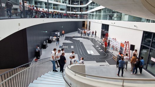 Die Wettbewerbsbahn bei der CAuDri-Challenge. Die Wettbewerbsbahn bei der CAuDri-Challenge.