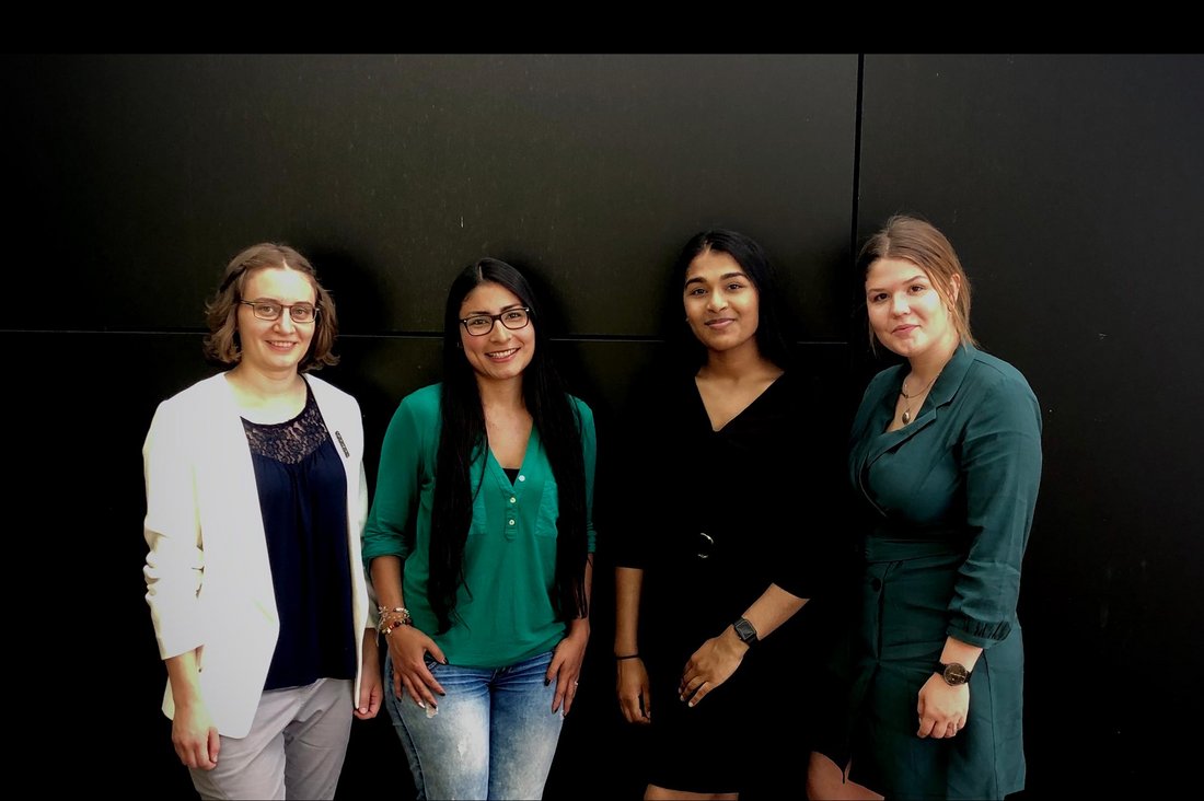 Bild v.l.n.r.: Kristin Euchner, Diana Vidal, Sakithya Shanmugaratnam, Randi Kleist