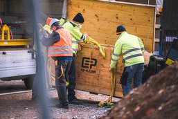 Neubau Technik - Anlieferung Windkanal