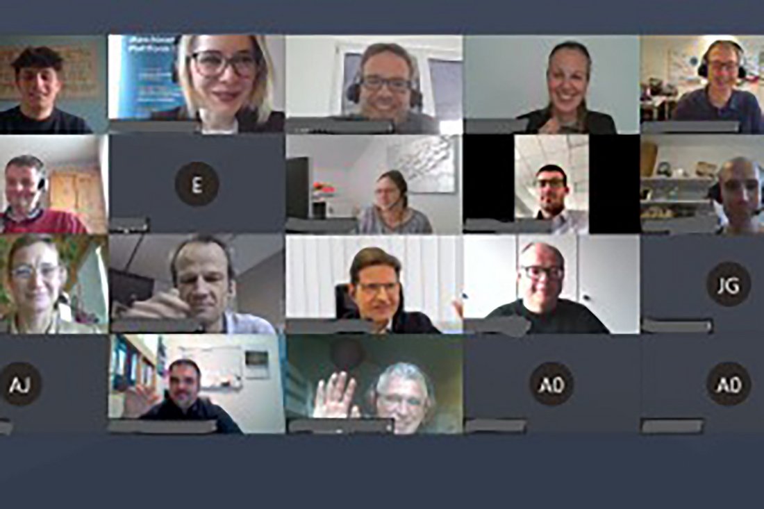 Screenshot der Online Teilnehmer