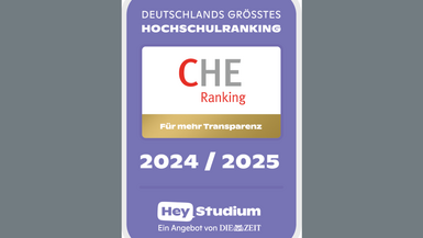 Die DHBW Stuttgart erreicht im aktuellen CHE-Hochschulranking herausragende Platzierungen für die Studiengänge Angewandte Pflegewissenschaft und Angewandte Gesundheits- und Pflegewissenschaft. Siegel des CHE-Hochschulrankings