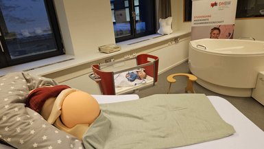Blick ins Skills- und Simulationslabor der Angewandten Hebammenwissenschaft Blick ins Skills- und Simulationslabor