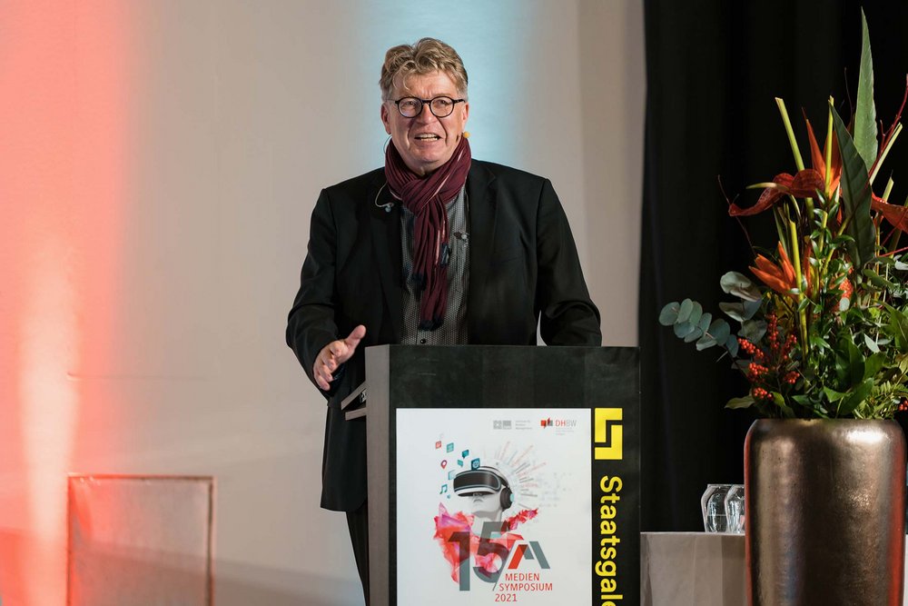 Prof. Dr. Uwe C. Swoboda beim 15. Mediensymposium