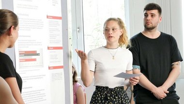 Eindrücke vom Studentischen Symposium am Studienzentrum für Gesundheitswissenschaften und Management im Juni 2019