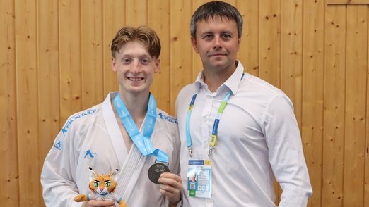 Tim Steiner (links) bei den EUG 2024