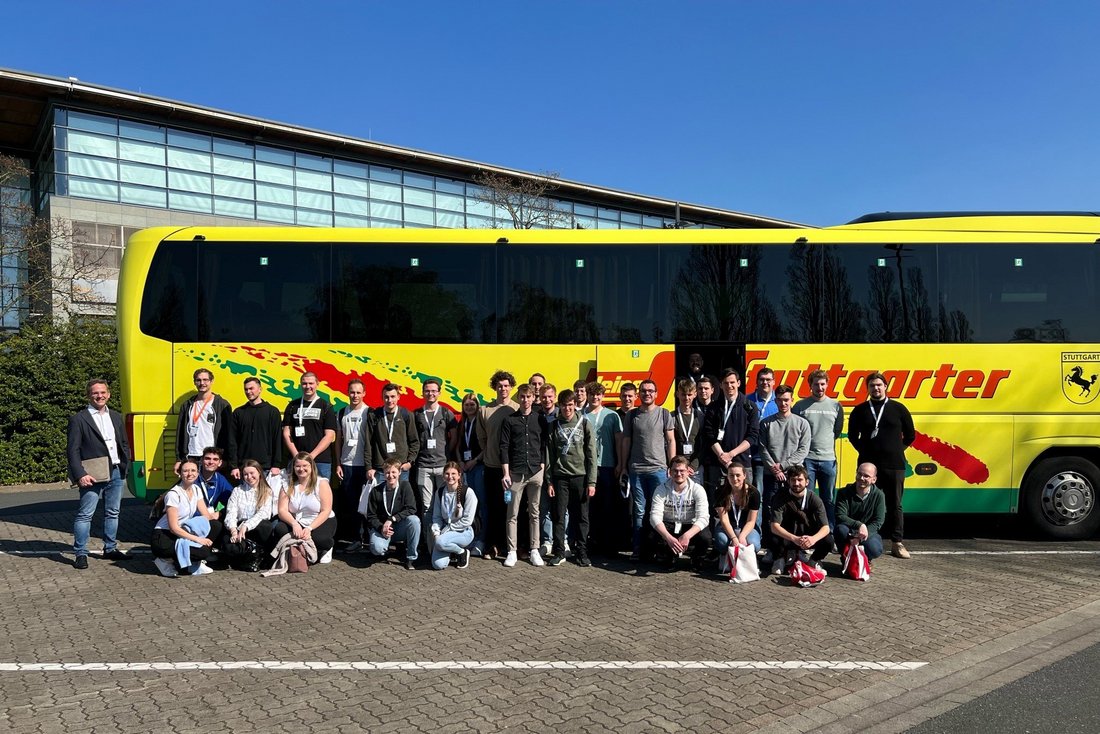 Studierende auf der Hannovermesse