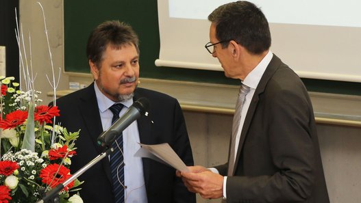 Prof. Dr. Reinhold R. Geilsdörfer und Wilfried Weber