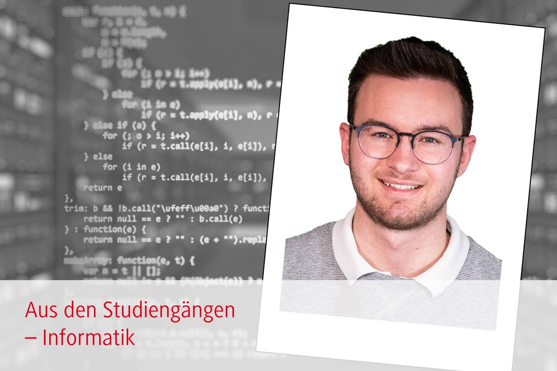 Aus den Studiengängen: Informatikstudent Etienne Zink