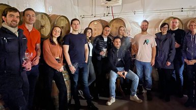 Studierende besuchen Weingut Studierende besuchen Weingut