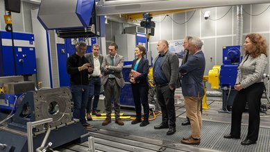 Gruppenbild während des Besuchs der Delegation