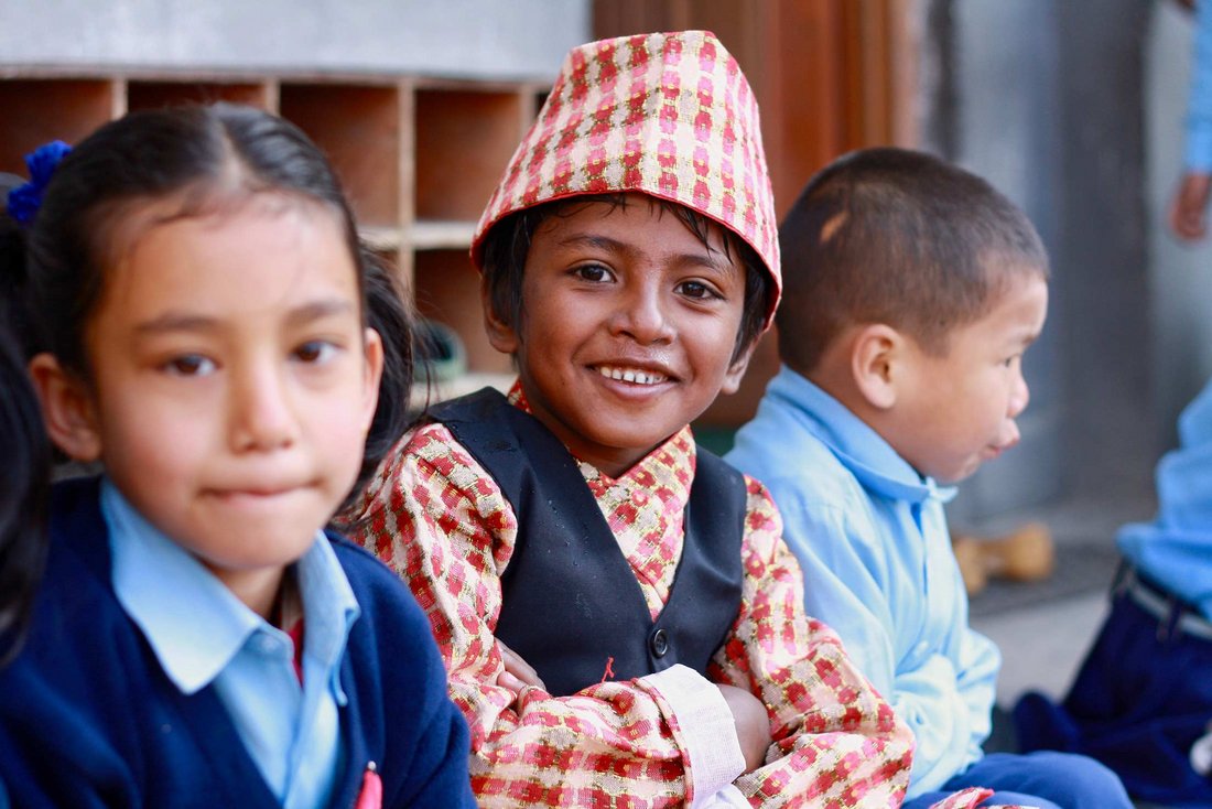 Kinder in Nepal, Bild: Tim Binner