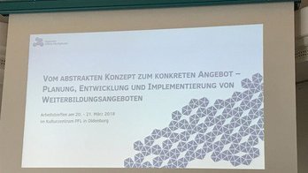 Arbeitstreffen „Vom abstrakten Konzept zum konkreten Angebot“ in Oldenburg Arbeitstreffen „Vom abstrakten Konzept zum konkreten Angebot“ in Oldenburg