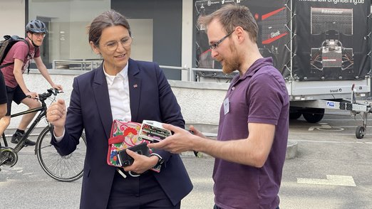 Prof. Dr. Martina Klärle, Präsidentin der DHBW, zu Besuch an der DHBW Stuttgart