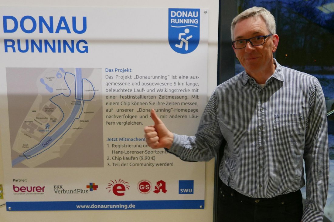 Prof. Dr. Hans Weghorn von der DHBW Stuttgart holt Wochensieg beim Donaurunning.