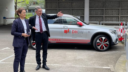 Präsidentin Prof. Dr. Martina Klärle und Rektor Prof. Dr. Joachim Weber