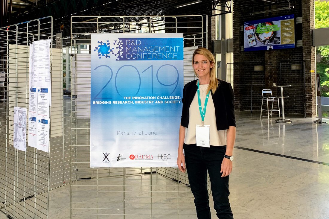 Elena Krause bei der R&D Management 2019 Konferenz 