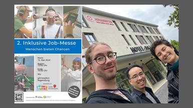 Die Studierendengruppe “Inkluvision” vom INDIS besucht die Inklusive Jobmesse in Regensburg Die Studierendengruppe “Inkluvision” vom INDIS besucht die Inklusive Jobmesse in Regensburg