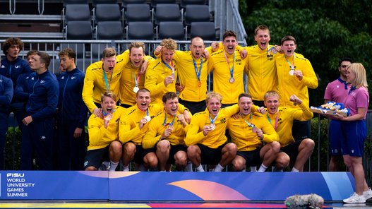 Gruppenfoto der Wasserball-Mannschaft
