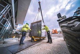 Neubau Technik - Anlieferung Windkanal