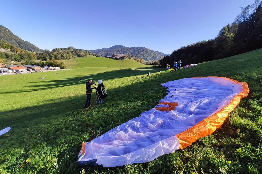 Gleitschirm-Schnupperkurs des Hochschulsports 