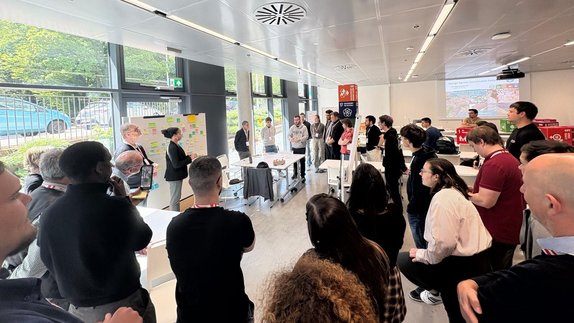 Präsentation in der Gruppe von Workshop Ergebnissen