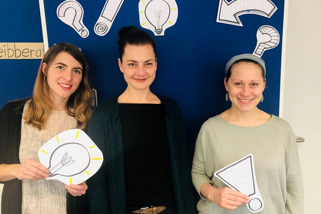 Bianca Burde, Dr. Mareike Patschke und Marisa Meißner (v.l.n.r.)