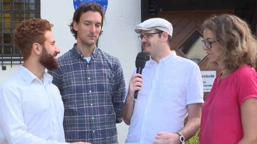 von links nach rechts: Robert Lahdo, Maximilian Schwing, Adrian Yass, Marcella Rosenberger von links nach rechts: Robert Lahdo, Maximilian Schwing, Adrian Yass, Marcella Rosenberger