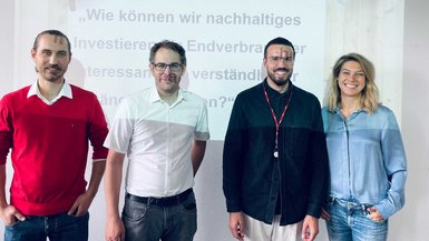 Johannes Ullrich, Fabian Süß, Frank Beham, Nikola Kellhammer (v. li. nach re.) Gruppenfoto