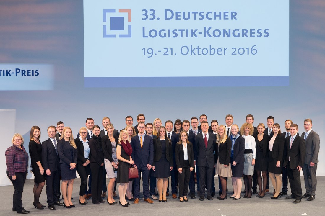 Die Ausgezeichneten beim 33. Deutschen Logistik Kongress (Bildrecht BVL)