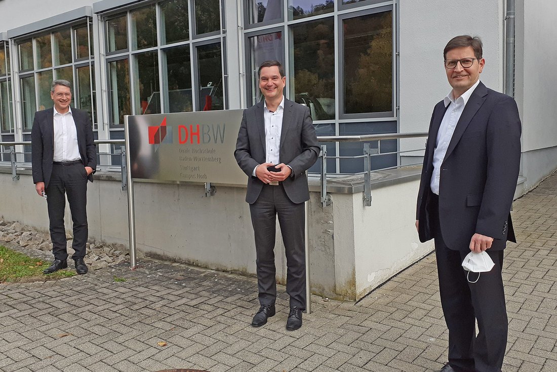 Klaus Mack besucht die DHBW Stuttgart – Treffen am Campus Horb