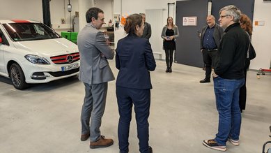 Gruppenbild während des Besuchs der Delegation