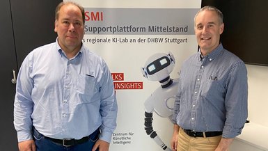 Prof. Dr. Stephan Schulz (links) mit Prof. Adam Pease Prof. Dr. Stephan Schulz (links) mit Prof. Adam Pease