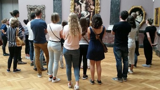 Besuchergruppe der DHBW Stuttgart in der Staatsgalerie