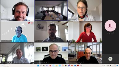 Online-Treffen des Arbeitskreises Screenshot: Online-Treffen des Arbeitskreises Nachhaltigkeit