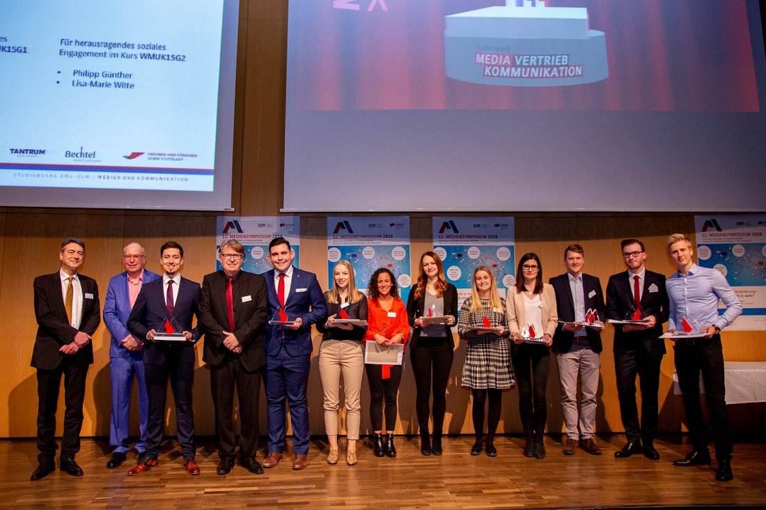 Verleihung der Medienpreise an Studierende der DHBW Stuttgart im Rahmen des 12. Mediensymposiums