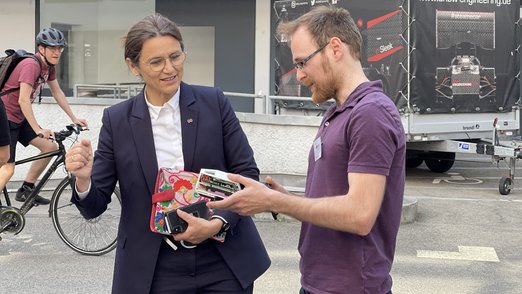 Prof. Dr. Martina Klärle, Präsidentin der DHBW, zu Besuch an der DHBW Stuttgart