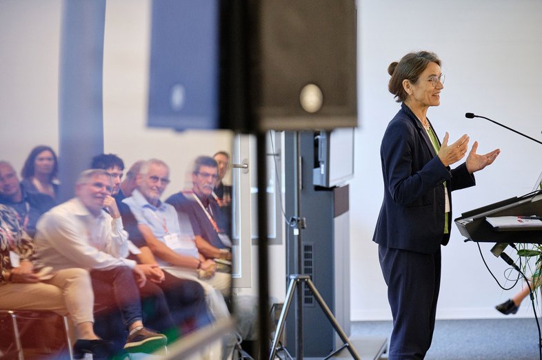 Präsidentin Prof. Dr. Martina Klärle war bei der Feier dabei