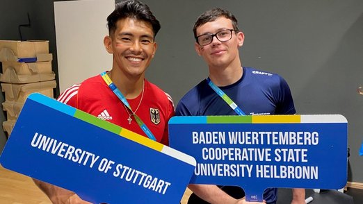 Robin Angerer (rechts) bei den EUG 2024