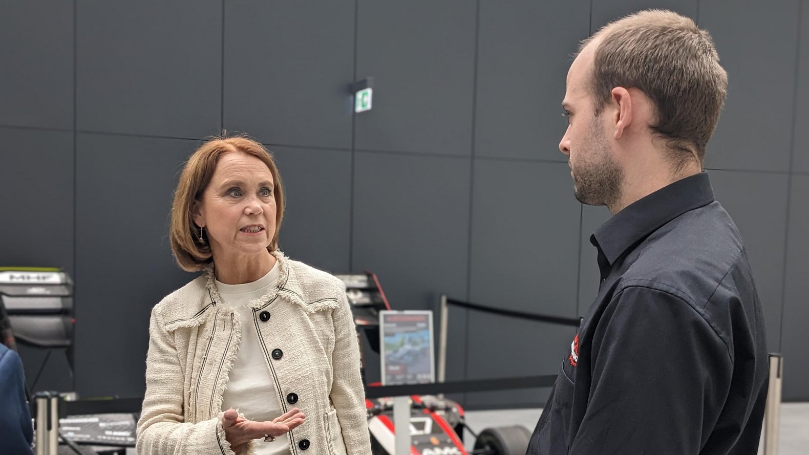 Wissenschaftsministerin Petra Olschowski im Gespräch